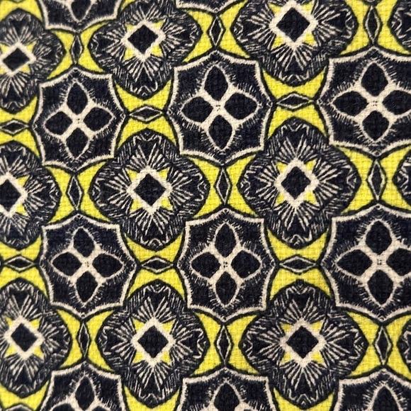 J. CREW The Pencil Basketweave Straight Cotton Lined Skirt Geometric Print Sz 12 - Picture 10 of 11